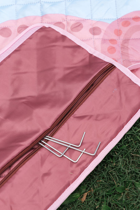 Sunset Healing XL Sand Free Premium Quilted Picnic Rug (200cm x 200cm)