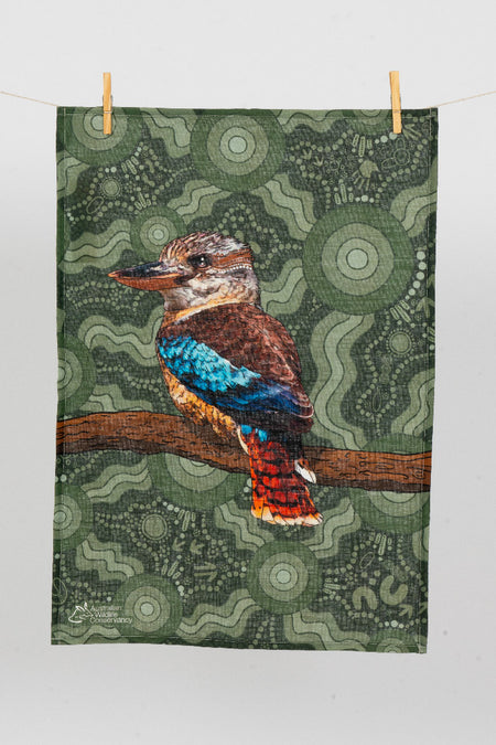 Kookaburra (Durdilapka) Linen Blend Tea Towel (2 Pack)