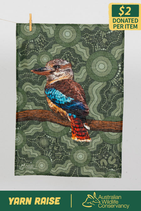 Kookaburra (Durdilapka) Linen Blend Tea Towel (2 Pack)