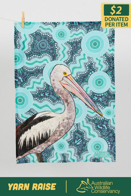 Pelican (Dhalipnha) Linen Blend Tea Towel (2 Pack)
