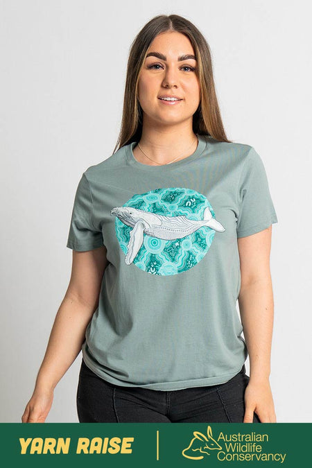 Migaloo 'Australian Wildlife Conservancy' Mineral Cotton Crew Neck Women's T-Shirt
