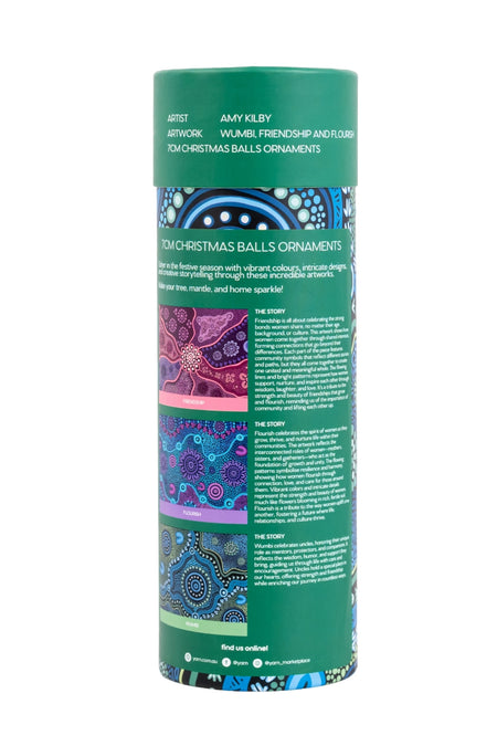 Amy Kilby Christmas Baubles (3 Pack)