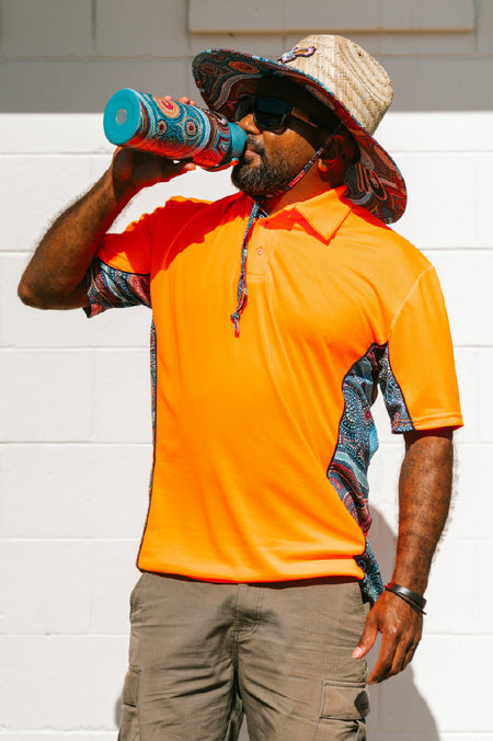 Our Protectors High Vis Fluoro Orange Unisex Polo Shirt