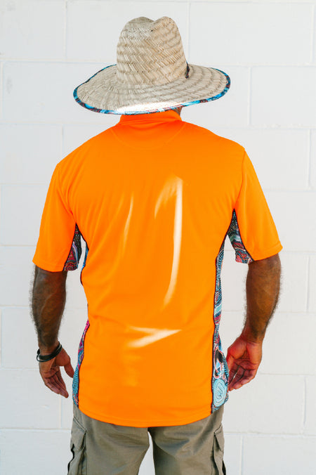 Our Protectors High Vis Fluoro Orange Unisex Polo Shirt