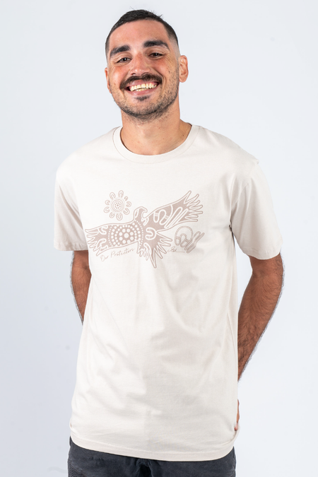 Our Protectors Monochrome Bone Cotton Crew Neck Unisex T-Shirt