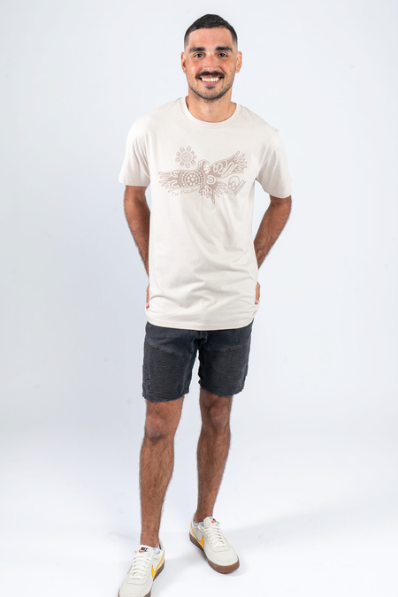 Our Protectors Monochrome Bone Cotton Crew Neck Unisex T-Shirt