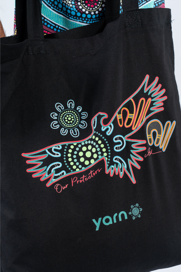 Deadly Dad Since Day One Black Long Handle Cotton Tote Bag