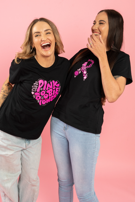 Sacred Women's Way Ribbon Black Cotton Crew Neck Women's T-Shirt