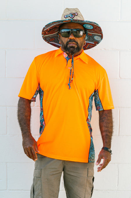 Our Protectors High Vis Fluoro Orange Unisex Polo Shirt