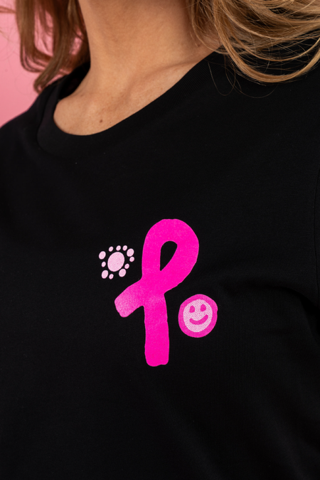 Sistas Save Sistas Black Cotton Crew Neck Women's T-Shirt