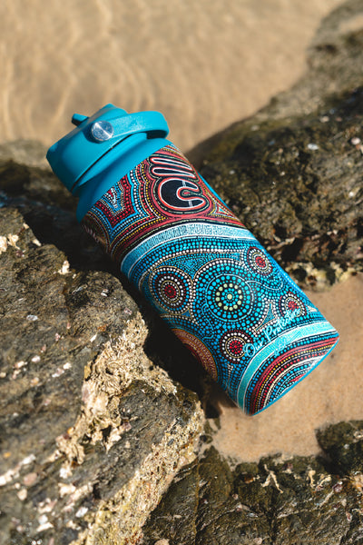 Future Dreaming 1L Insulated Stainless Steel Drink Bottle with Handle