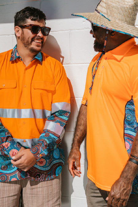 Our Protectors High Vis Fluoro Orange Unisex Polo Shirt