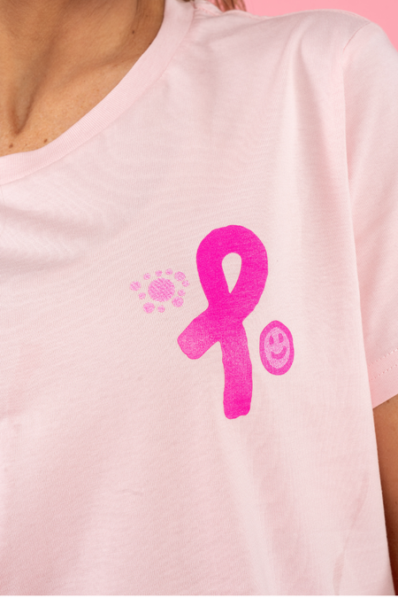 Sistas Save Sistas Pink Cotton Crew Neck Women's T-Shirt