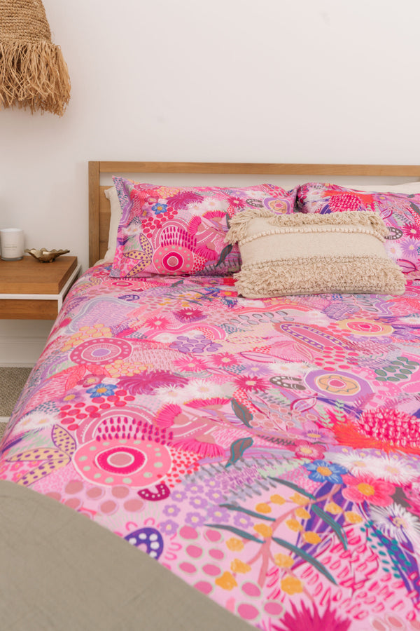 Flowers Along the River 100% Cotton Quilt Cover Set