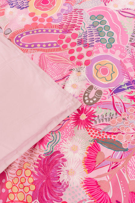 Flowers Along the River 100% Cotton Quilt Cover Set