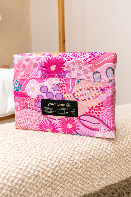 Flowers Along the River 100% Cotton Quilt Cover Set