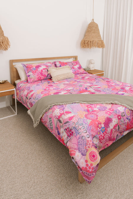 Flowers Along the River 100% Cotton Quilt Cover Set