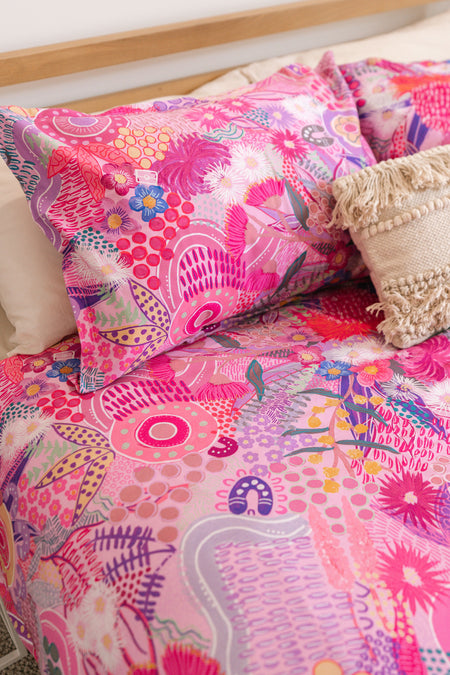 Flowers Along the River 100% Cotton Quilt Cover Set