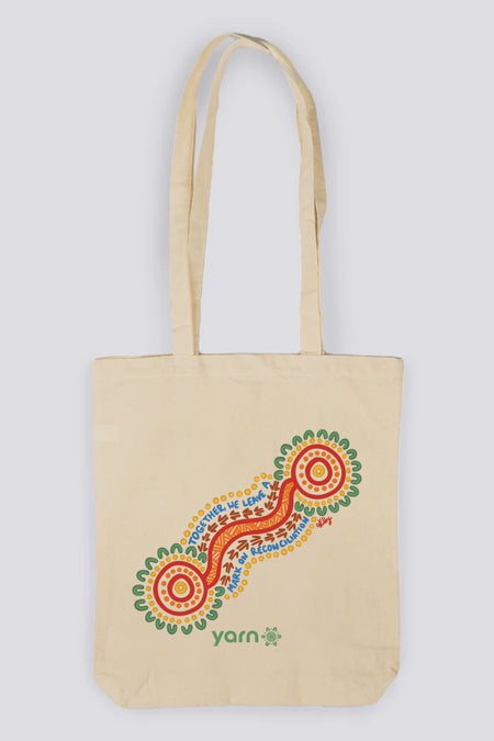 Imprint Of Change 'Reconciliation Week' Alt Khaki Long Handle Cotton Tote Bag