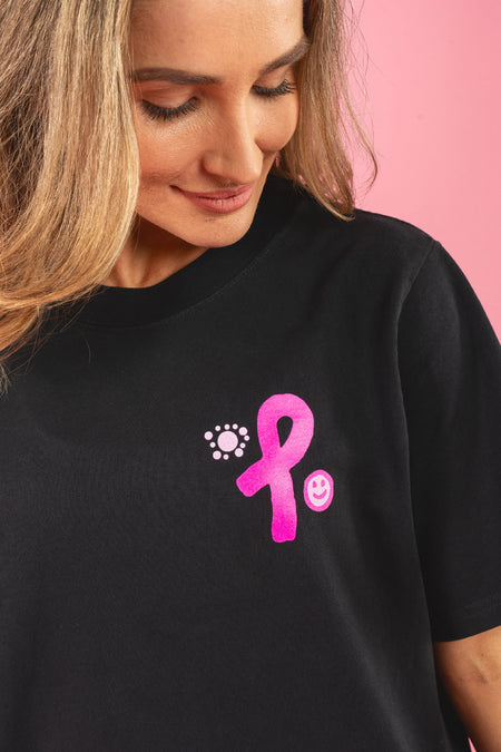 Sistas Save Sistas Black Heavy Faded Cotton Crew Neck Women's T-Shirt