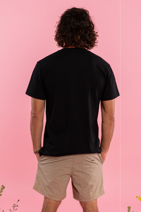 United In Pink Black Cotton Crew Neck Unisex T-Shirt