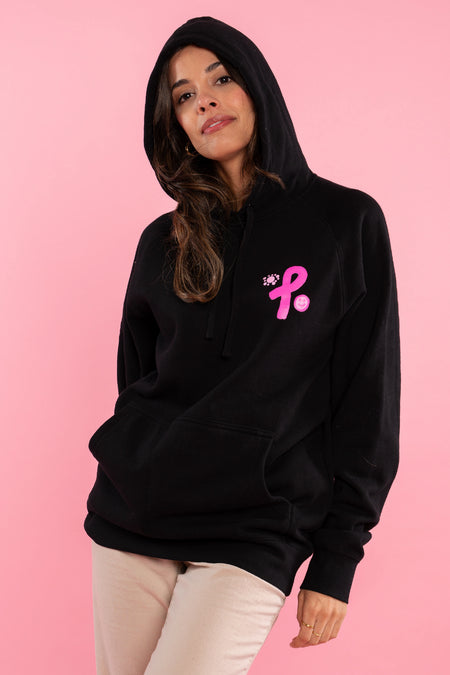 Sistas Save Sistas Black Cotton Blend Unisex Hoodie