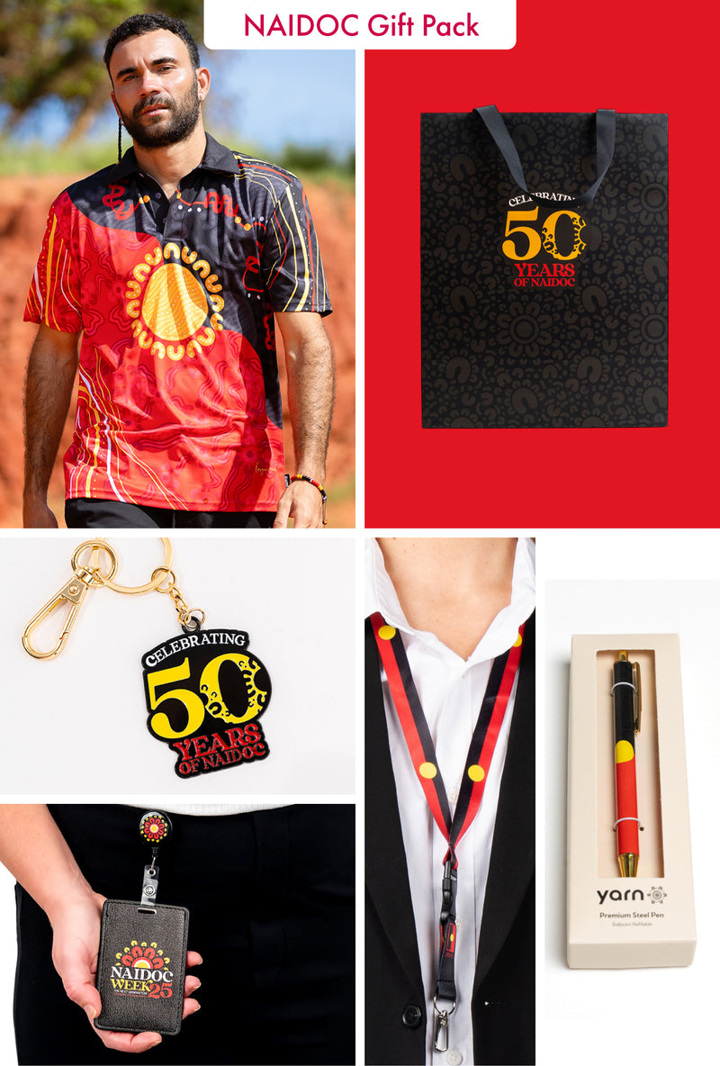 "Raise The Flag" NAIDOC 2025 Large Polo Gift Pack