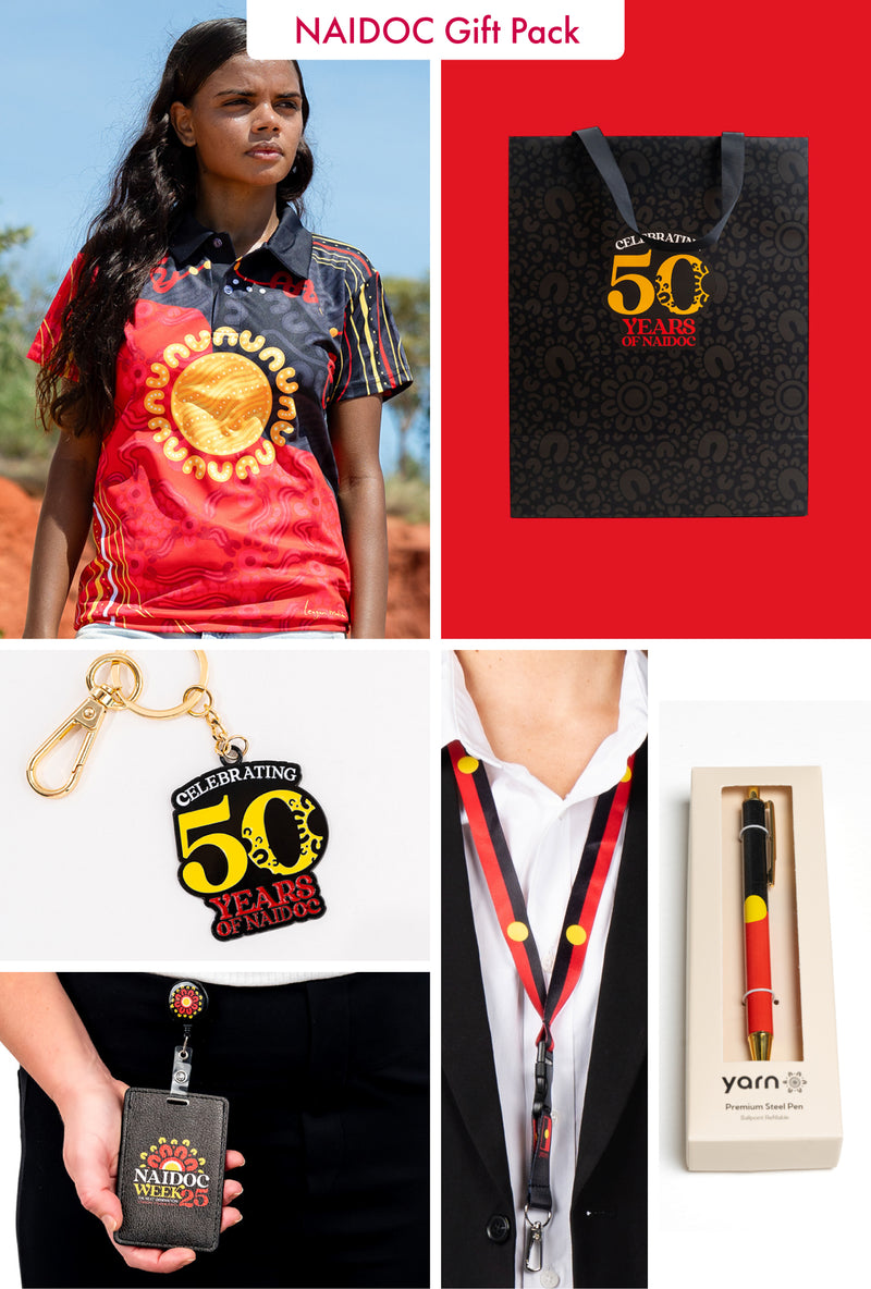 "Raise The Flag" NAIDOC 2025 Large Polo Gift Pack