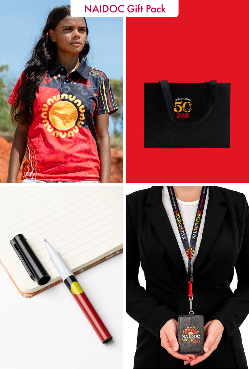 "Raise The Flag" NAIDOC 2025 Small Polo Gift Pack