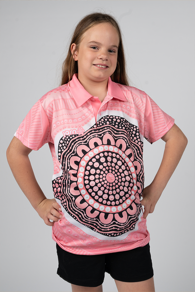 Boobie Sista UPF50+ Kids Polo Shirt