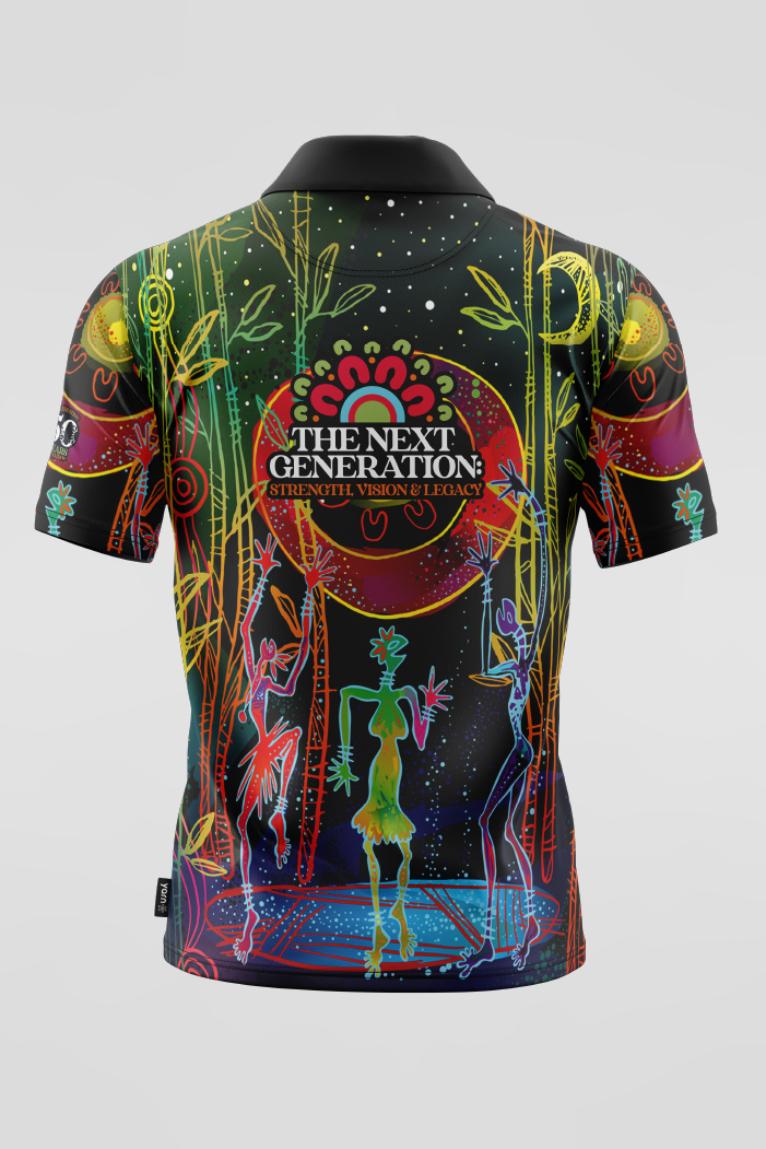 Celestial Rhythms NAIDOC 2025 Unisex Polo Shirt