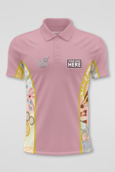 (Custom) Kindling NAIDOC 2024 Rose Bamboo (Simpson) Unisex Polo Shirt