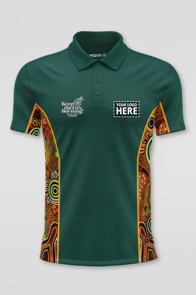 (Custom) Proud & Deadly NAIDOC 2024 Forest Green Bamboo (Simpson) Unisex Polo Shirt