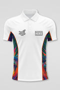 (Custom) Fire Spirit People NAIDOC 2024 White Bamboo (Simpson) Polo Shirt