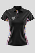 Guiding Light NAIDOC 2024 Black Bamboo (Simpson) Women's Fitted Polo Shirt