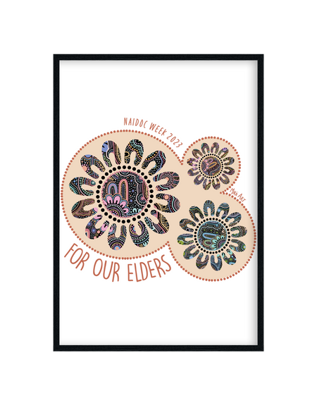 Connection Through Generations (Purple) Black Long Handle Cotton Tote Bag