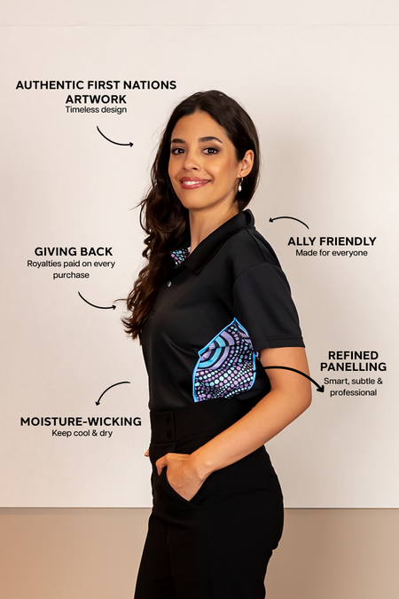 Connection To Country UPF50+ Bamboo (Classic) Women’s Fitted Polo Shirt