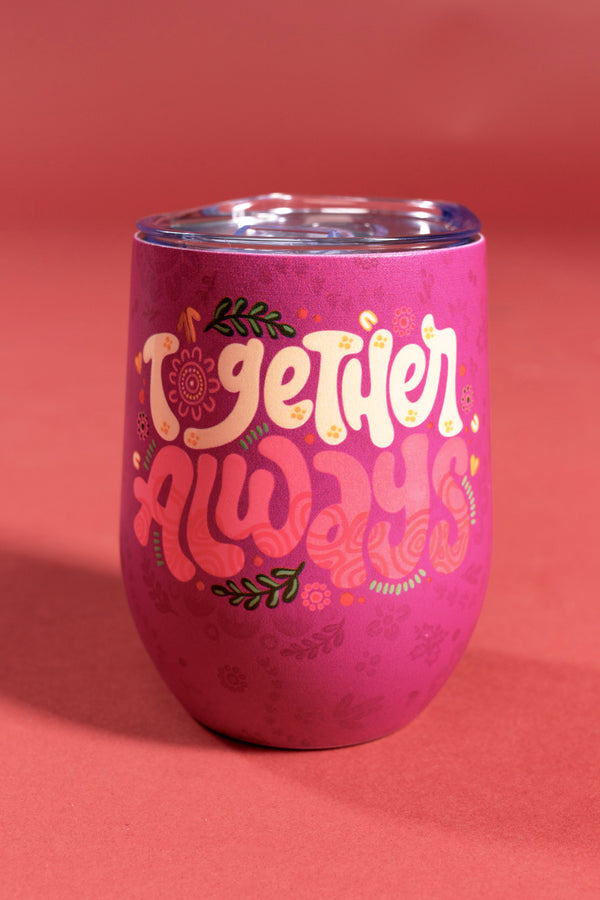 Together Always Vacuum Insulated Double Walled Stainless Steel Travel Mug
