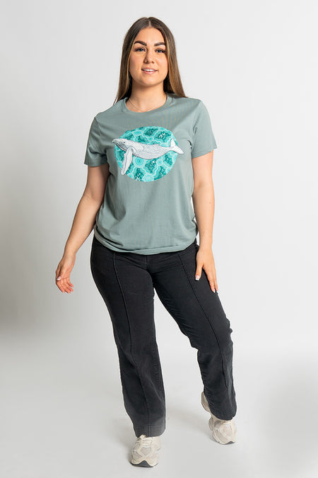 Migaloo 'Australian Wildlife Conservancy' Mineral Cotton Crew Neck Women's T-Shirt