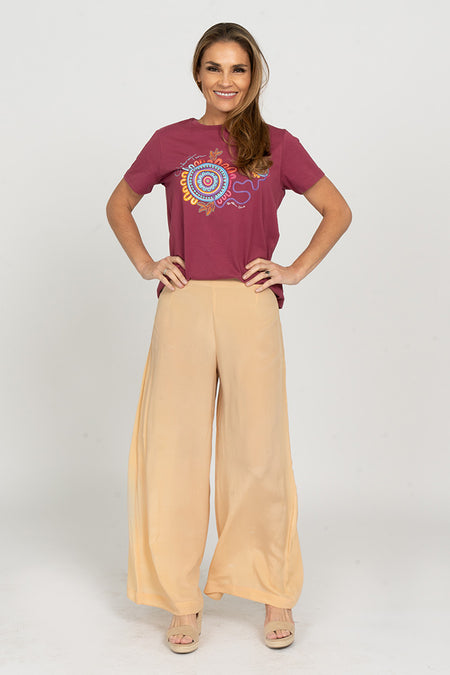 Celebration Berry Cotton Crew Neck Women's T-Shirt