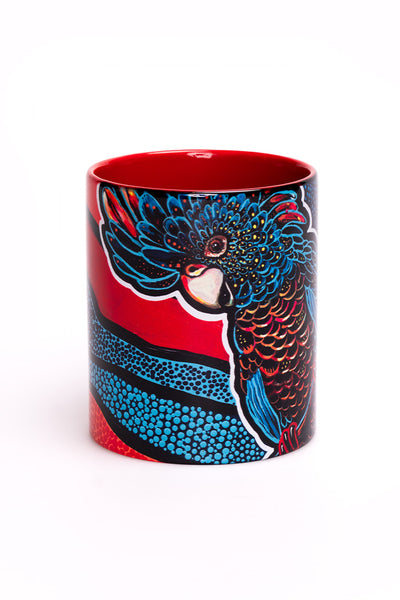 Cockatoo Firebird Ceramic Coffee Mug