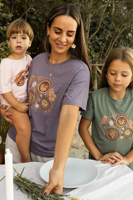 Rebirth Sage Cotton Crew Neck Kids T-Shirt