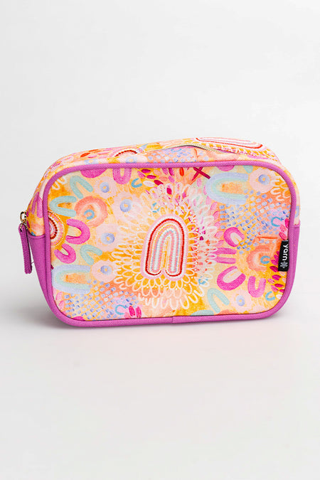 Flourishing Blooms Canvas Toiletry Bag