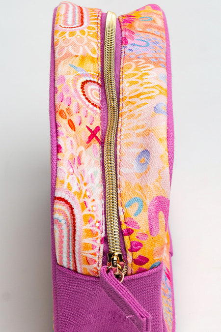 Flourishing Blooms Canvas Toiletry Bag