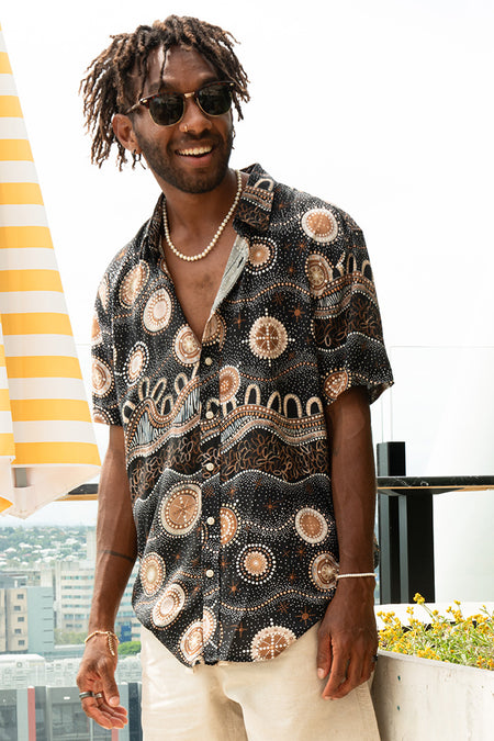 Marang Ngurung (Good Night) Unisex Button Up Shirt