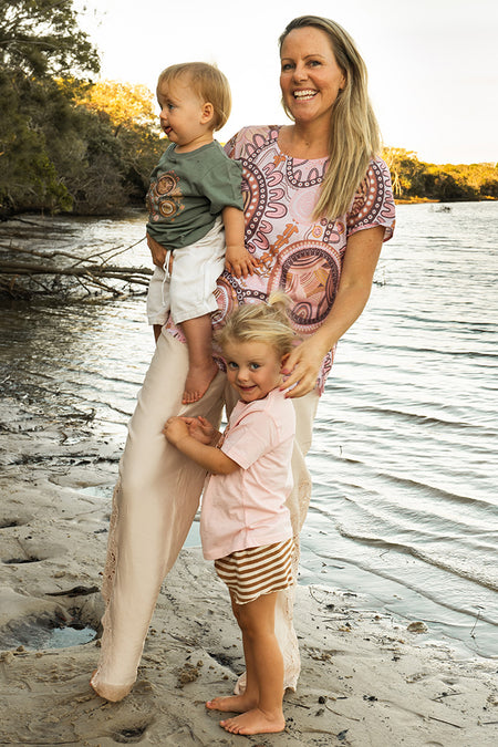 Rebirth Sage Cotton Crew Neck Kids T-Shirt