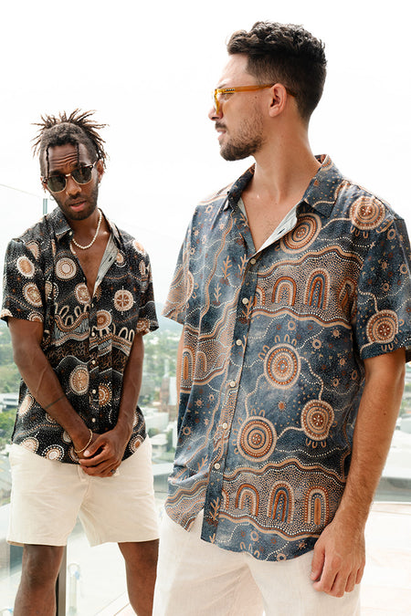 Marang Ngurung (Good Night) Unisex Button Up Shirt