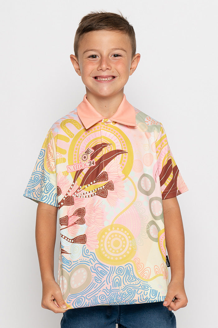 Aboriginal Art NAIDOC 2024 Polo Kids K Yarn Marketplace