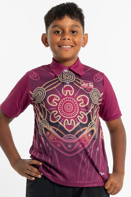 Maroon Warrior Kids Polo Shirt