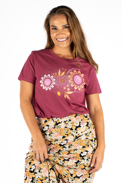 Country Resources Berry Cotton Crew Neck Women's T-Shirt